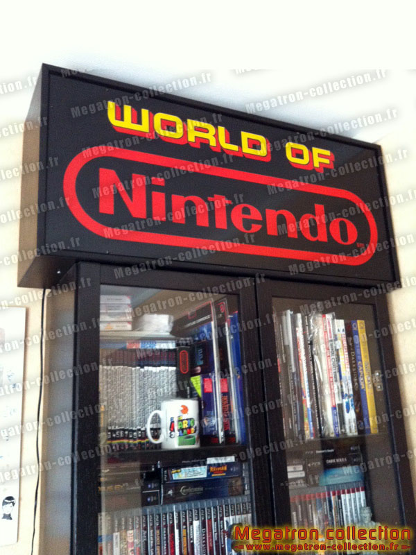 Enseigne lumineuse world of nintendo