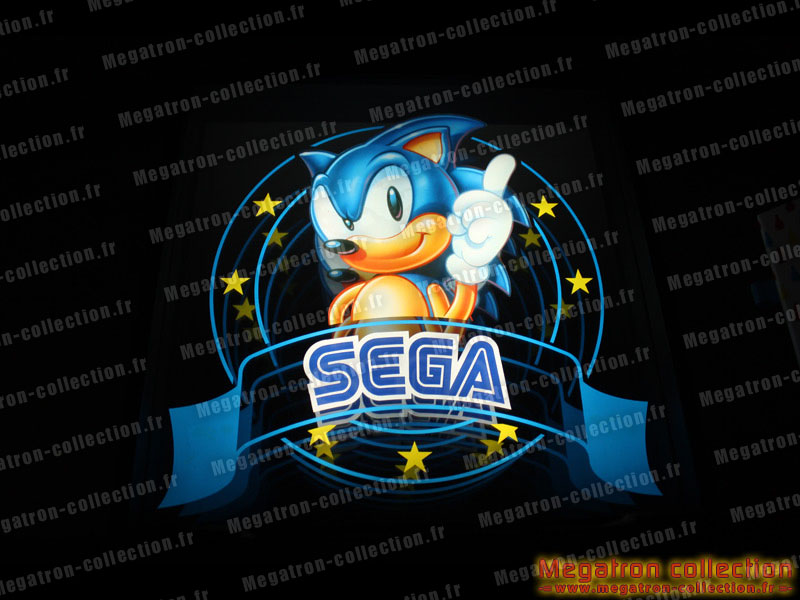 Enseigne lumineuse sega sonic
