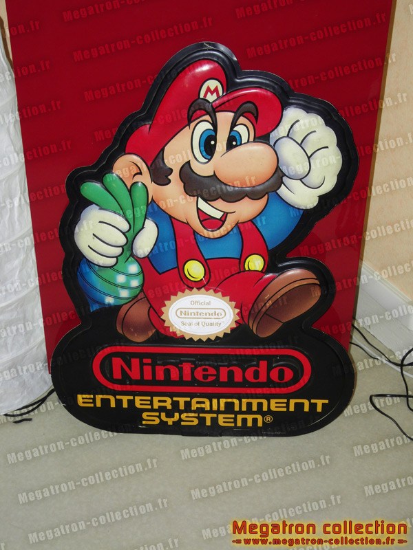 Enseigne mario nintendo entertainment system