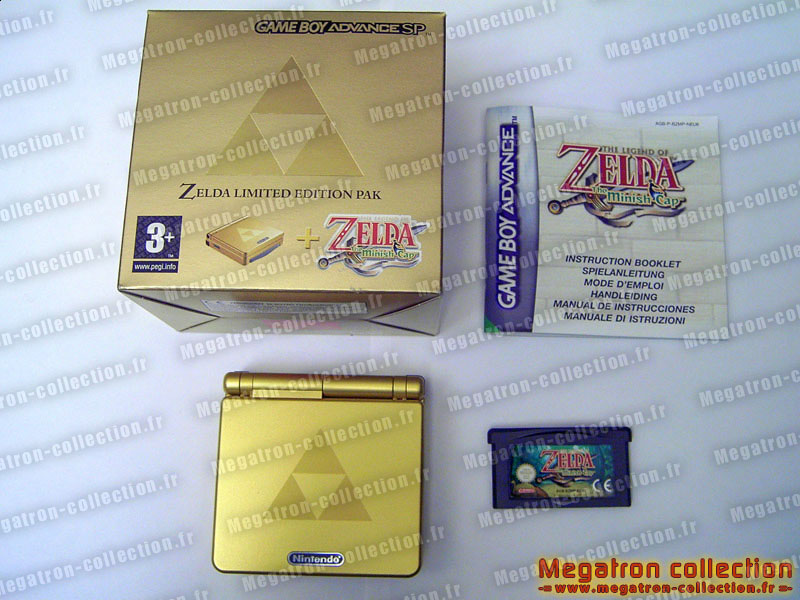 Game Boy Advance SP collector Zelda minishcap edition